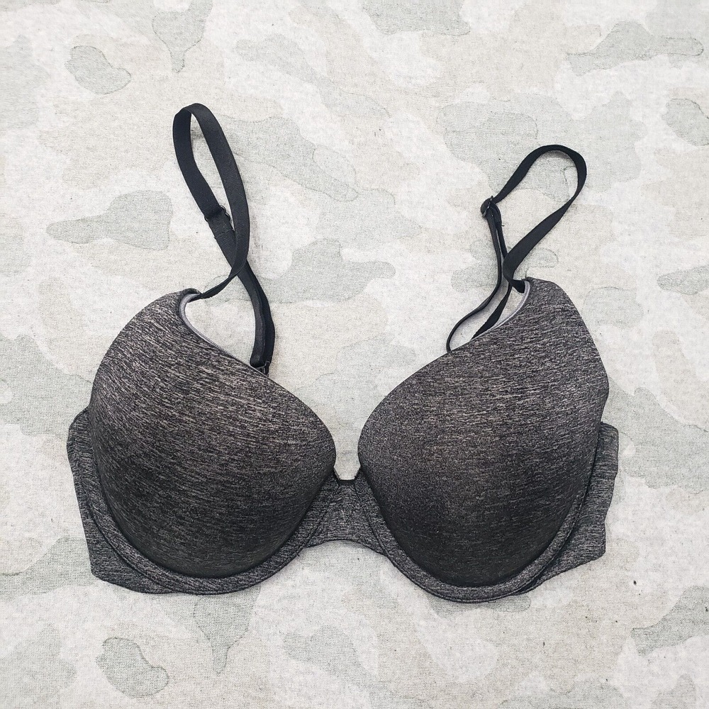 Victoria Secret Bra Women's 32C Gray T-shirt Underwired